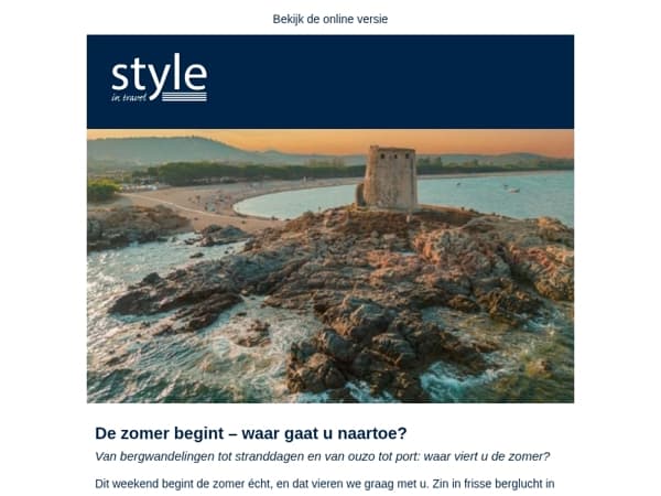 De zomer begint – waar gaat u naartoe?