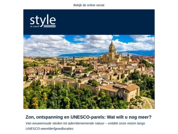 Zon, ontspanning en UNESCO-parels: Wat wilt u nog meer?