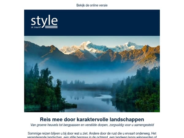 Reis mee door karaktervolle landschappen