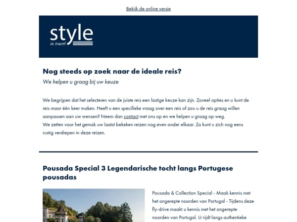 Heeft u al een geschikte reis gevonden?