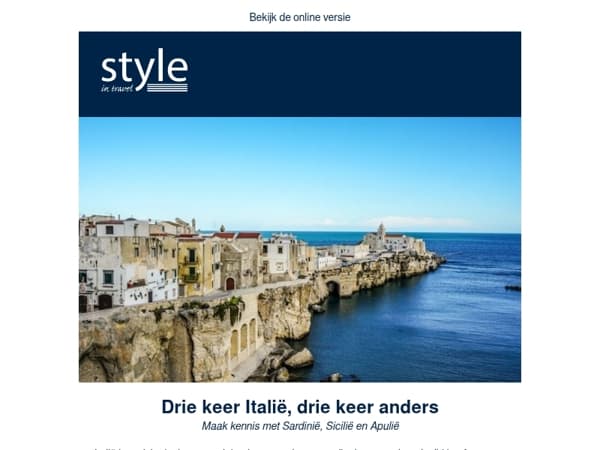 Drie keer Italië, drie keer anders