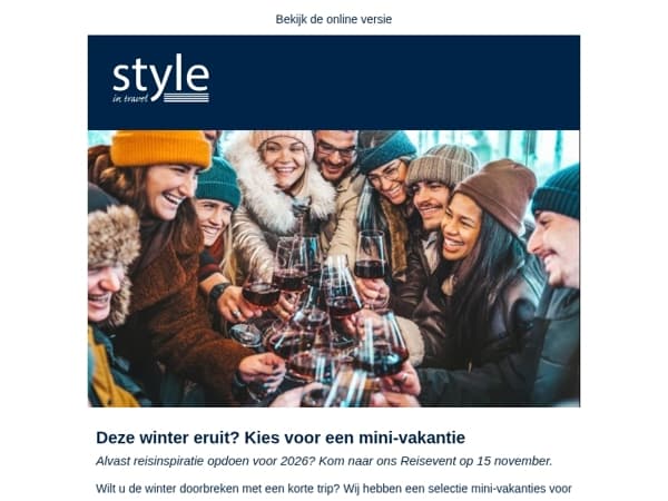 Deze winter eruit? Kies voor een mini-vakantie