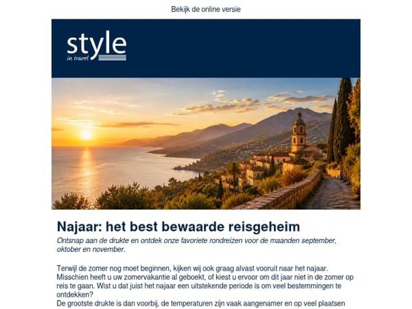 Najaar: het best bewaarde reisgeheim