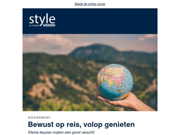 Bewust op reis, volop genieten