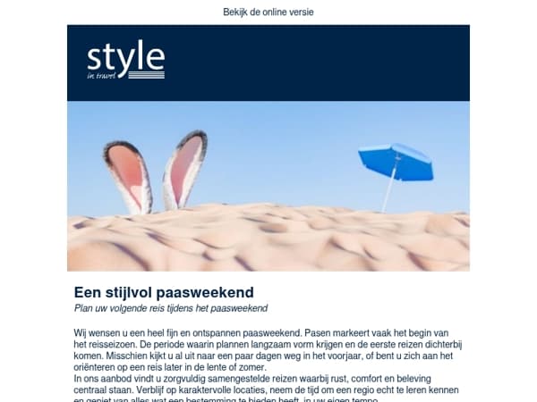 Een stijlvol paasweekend