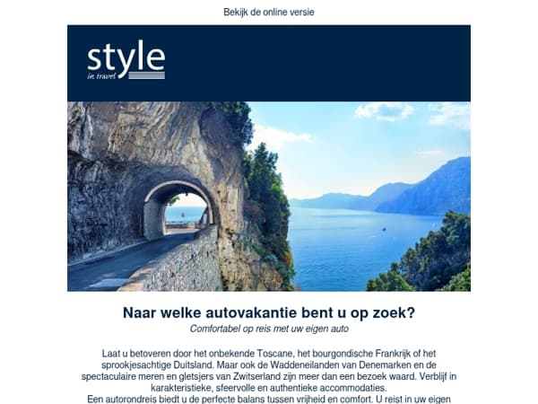 Naar welke autovakantie bent u op zoek?