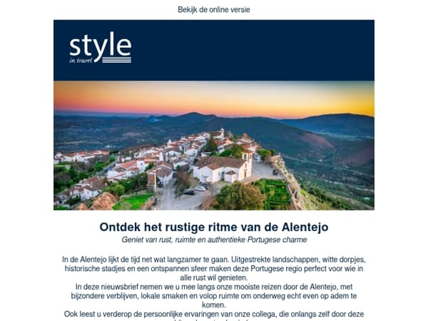 Ontdek het rustige ritme van de Alentejo