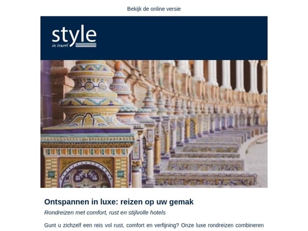 Ontspannen in luxe: reizen op uw gemak