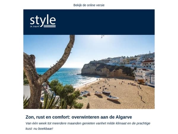 Zon, rust en comfort: overwinteren aan de Algarve
