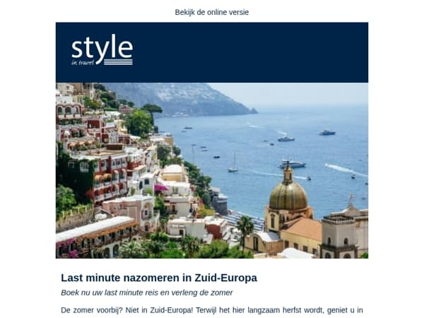 Last minute nazomeren in Zuid-Europa
