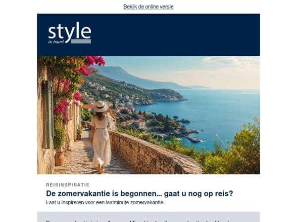 De zomervakantie is begonnen... gaat u nog op reis?