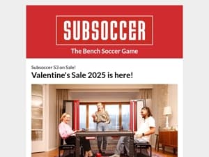 Subsoccer Valentine's Sale is here!