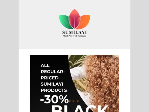 Black Friday: Sumilayi products -30%
