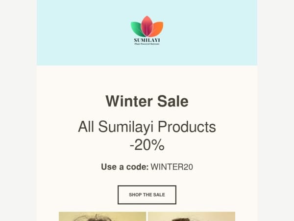 Winter Sale: 20% Off All Sumilayi Products ❄️