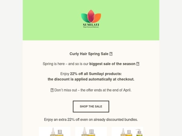 Curly Spring Sale is Here – Get 22% Off Everything!