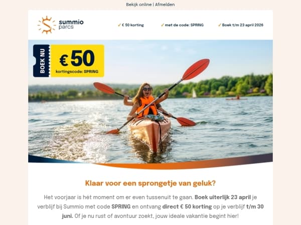 Tijd voor een sprongetje van geluk?