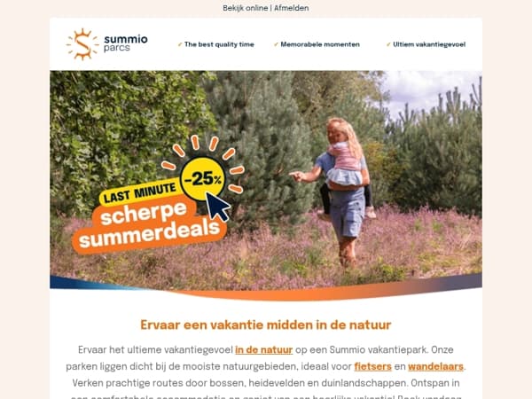 Boek een verblijf midden in de natuur!