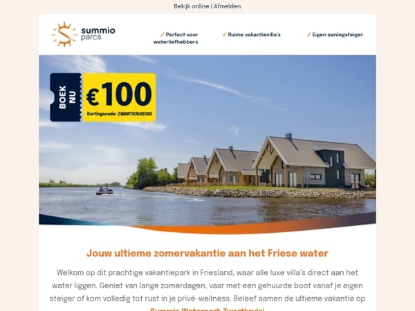 Profiteer nu van € 100 zomerkorting!