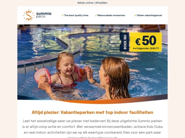 Altijd vakantiepret, óók als de zon even niet schijnt 🌧️