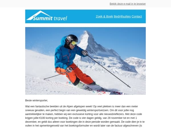 Exclusieve €100 last minute korting voor jouw wintersport!😍