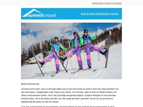 Sneeuwzeker genieten in maart en april!😍