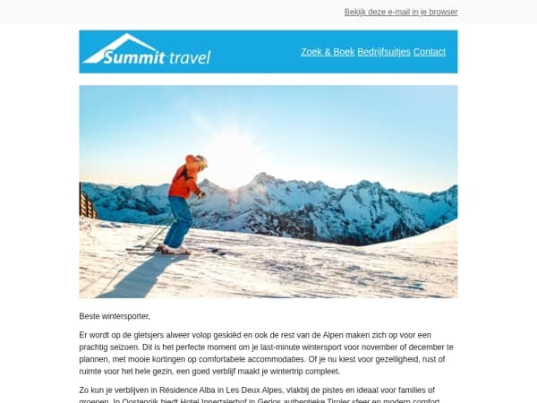 Geniet nu van mooi last minute voordeel voor jouw wintersport!😍