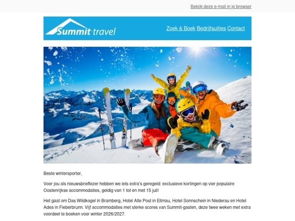 Vijf exclusieve kortingen voor jouw winter 2026/2027!😍