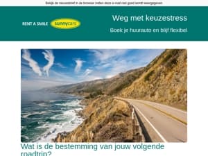 Heb jij al een huurauto op het oog? 😉