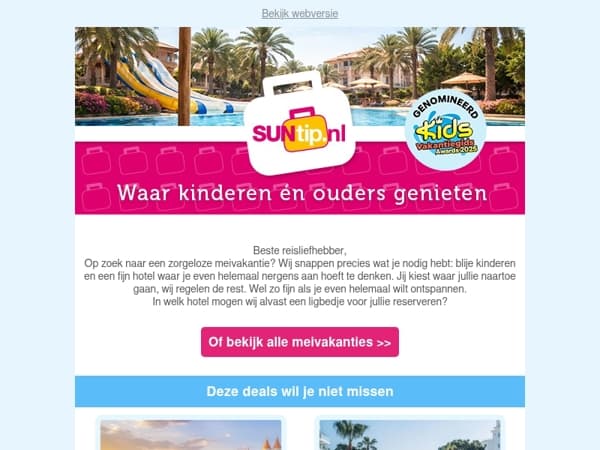 Zó ziet jouw ideale meivakantie eruit