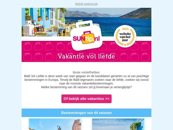 Laat jij je inspireren door B&B Vol Liefde?