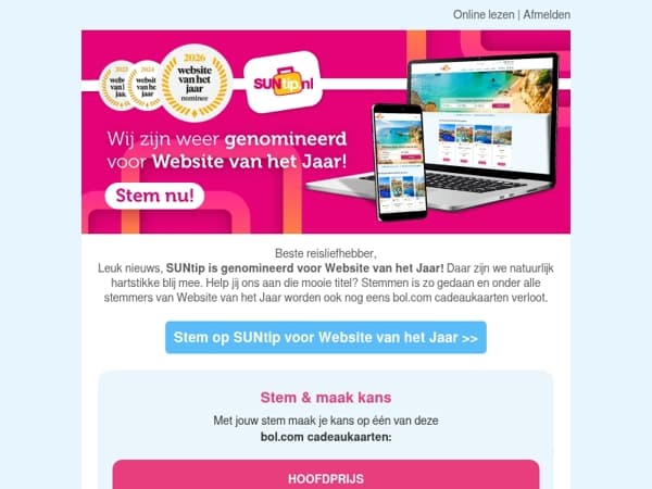 Help jij SUNtip aan de winst?
