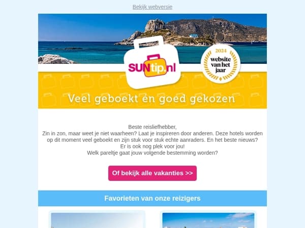 Deze hotels zijn momenteel favoriet bij onze reizigers