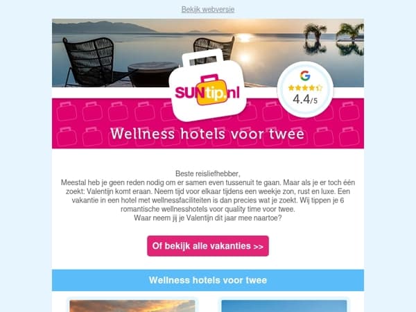 Even samen weg? Dit zijn onze SUNtips