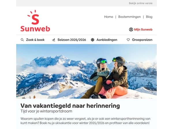 Geef je vakantiegeld uit aan iets dat blijft!