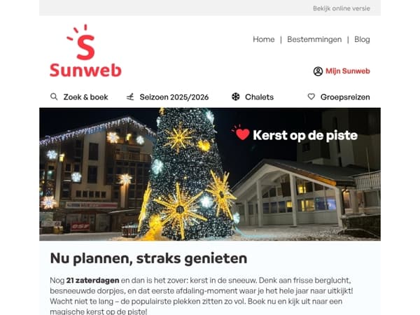 🎄 Nog maar 21 zaterdagen tot kerst!