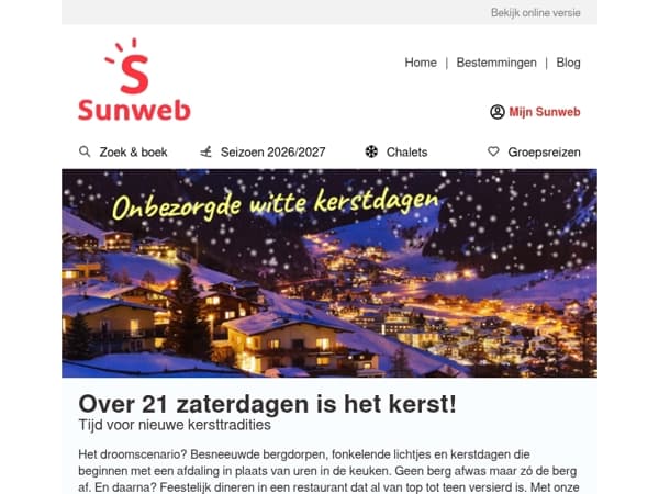 🎄 Nog maar 21 zaterdagen tot kerst!