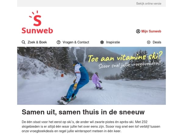 Jullie skitrip? Regel 'm nu