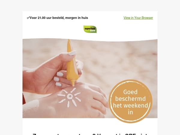 Zonnig weekend = Zonnebrand DEALS☀️