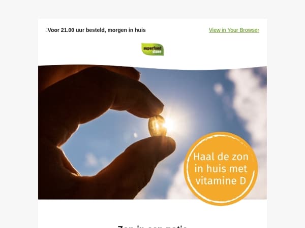 Vitamine D favorieten voor de donkere dagen