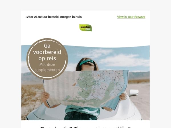 Slim onderweg: supplementen voor op reis✈️