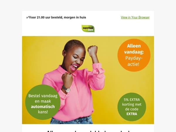 Alleen vandaag: WIN je aankoopbedrag terug