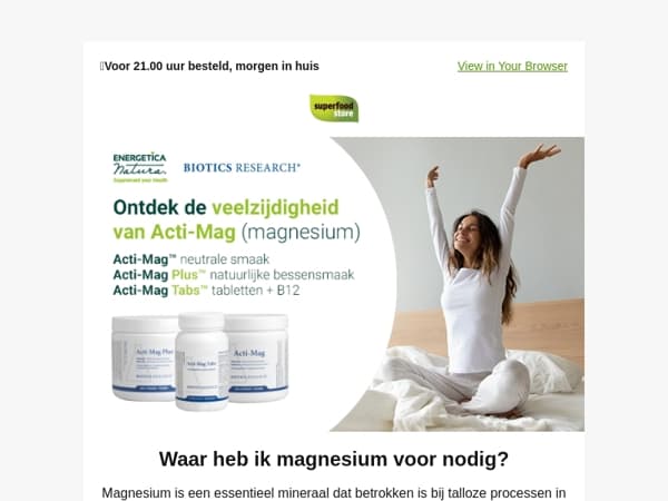 Ervaar de kracht van Biotics magnesium 🍃