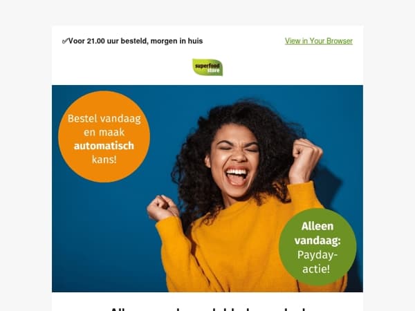 Alleen vandaag: WIN je aankoopbedrag terug