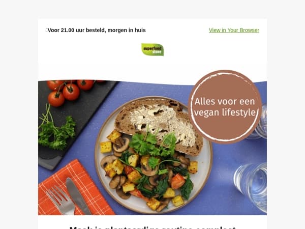 Ontdek onze plantaardige opties! 🌱