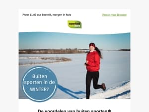 Buiten sporten in de winter?❄️