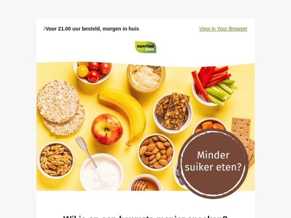 Minder suiker eten? Zo doe je dat!