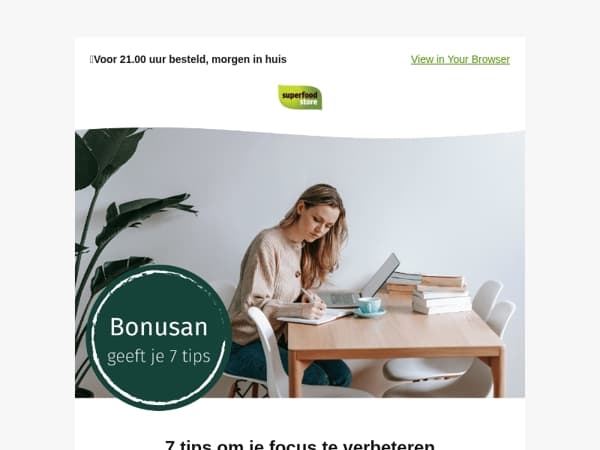 Boost je focus met deze 7 tips 🧠