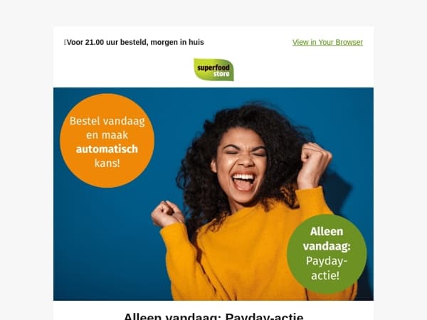WIN je aankoopbedrag terug. Alleen vandaag!