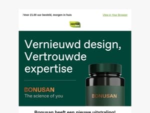 Groot nieuws: Bonusan heeft een nieuwe uitstraling 👀