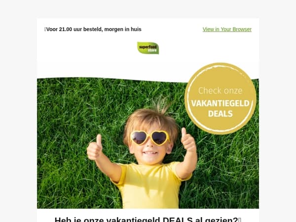 Vakantiegeld Deals speciaal voor jou ☀️